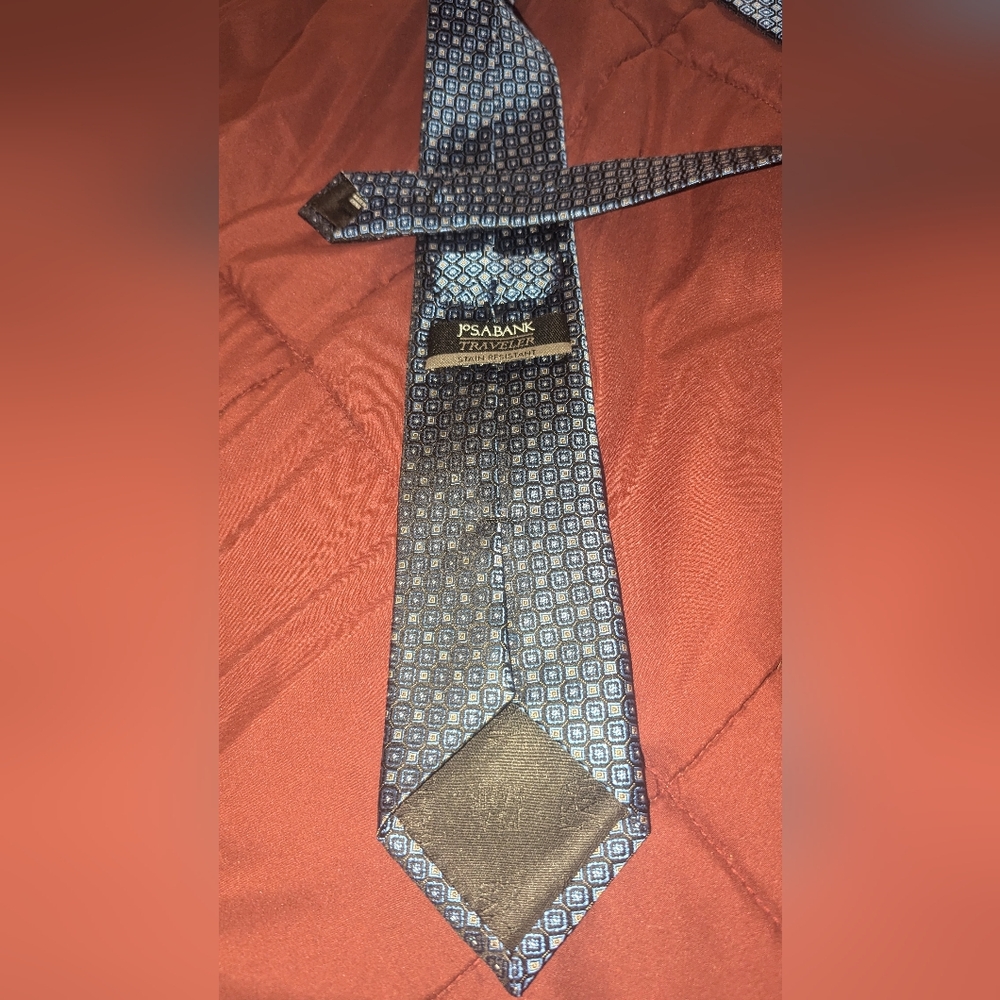 Jos. A. Bank Blue Geometric Tie